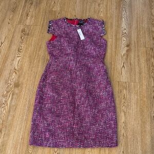 JCrew Pink Tweed Dress